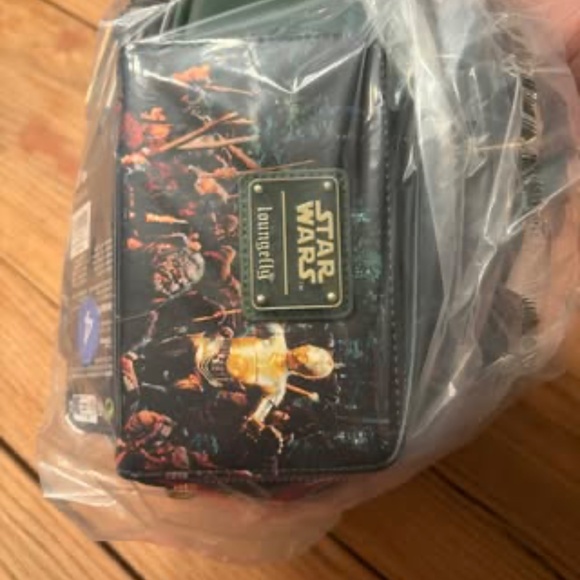 NWT Loungefly Star Wars Return of the Jedi scenes mini Backpack and wallet main image 5